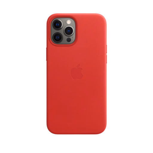 iPhone 12 Pro Max Leather Case with MagSafe — (PRODUCT)RED