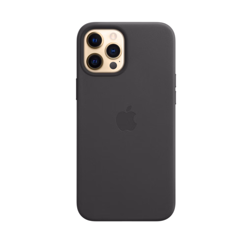 iPhone 12 Pro Max Leather Case with MagSafe — Black