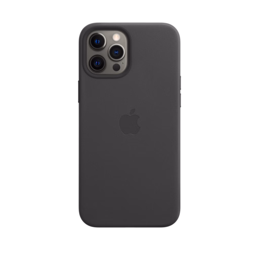 iPhone 12 Pro Max Leather Case with MagSafe — Black