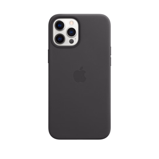 iPhone 12 Pro Max Leather Case with MagSafe — Black