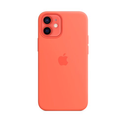 iPhone 12 mini Silicone Case with MagSafe — Pink Citrus
