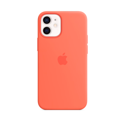 iPhone 12 mini Silicone Case with MagSafe — Pink Citrus