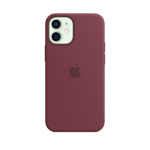iPhone 12 mini Silicone Case with MagSafe — Plum