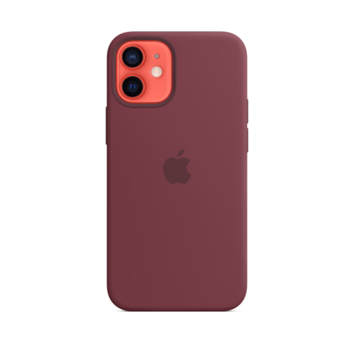 iPhone 12 mini Silicone Case with MagSafe — Plum