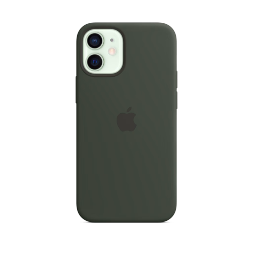 iPhone 12 mini Silicone Case with MagSafe — Cypress Green