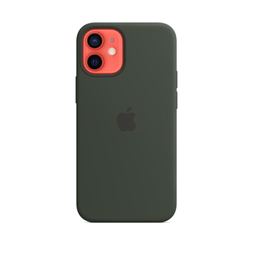 iPhone 12 mini Silicone Case with MagSafe — Cypress Green