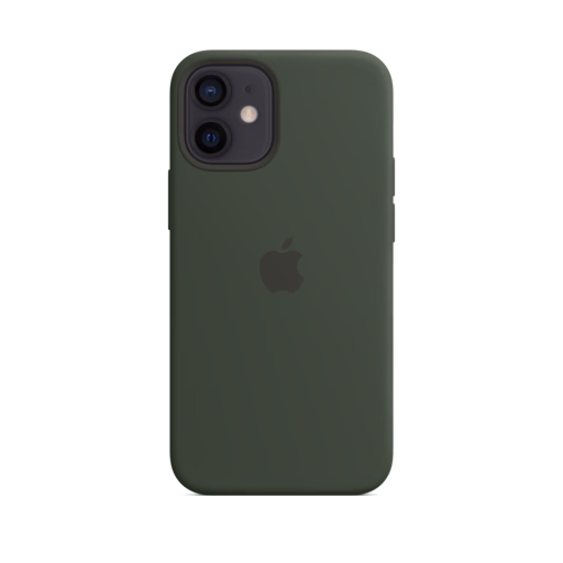 iPhone 12 mini Silicone Case with MagSafe — Cypress Green