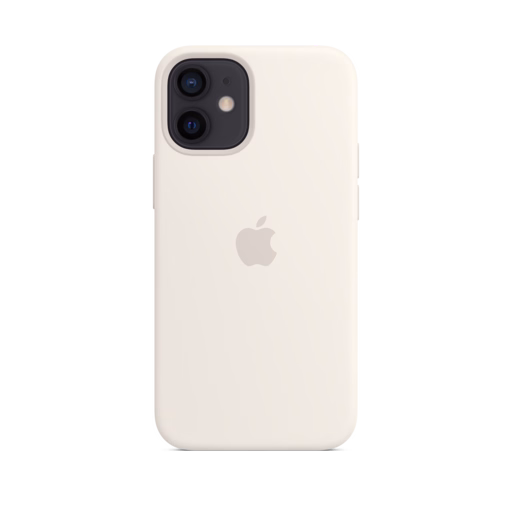 iPhone 12 mini Silicone Case with MagSafe — White