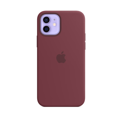 iPhone 12 & 12 Pro Silicone Case with MagSafe — Plum