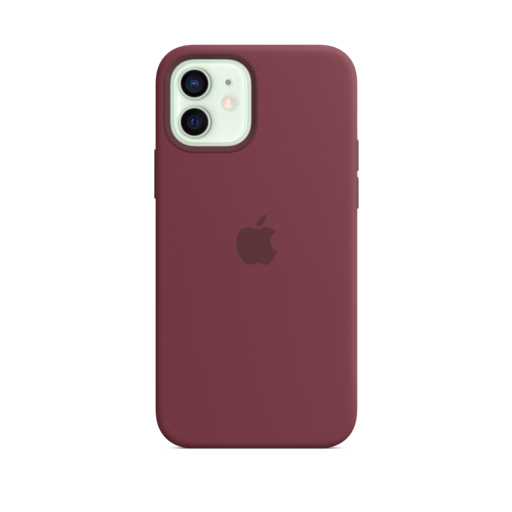 iPhone 12 & 12 Pro Silicone Case with MagSafe — Plum