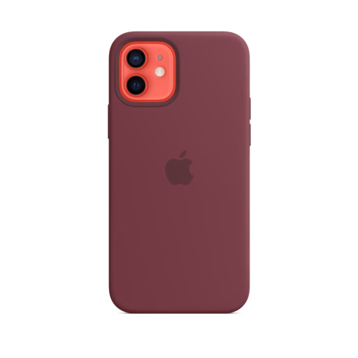 iPhone 12 & 12 Pro Silicone Case with MagSafe — Plum
