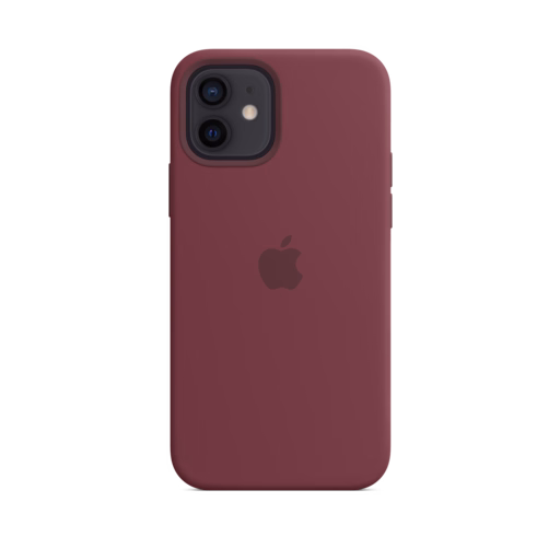 iPhone 12 & 12 Pro Silicone Case with MagSafe — Plum
