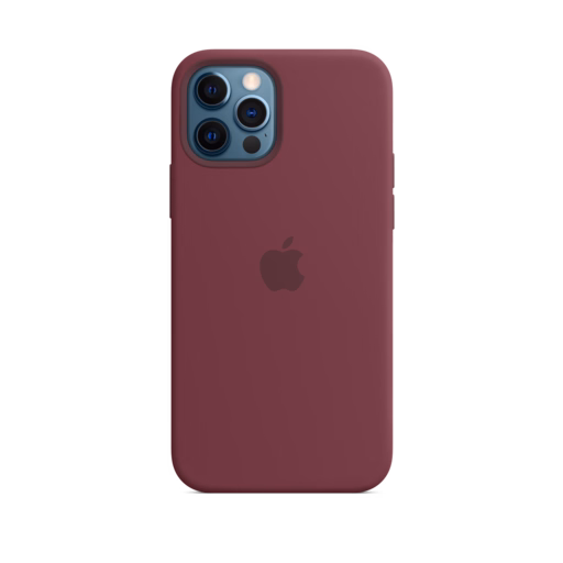 iPhone 12 & 12 Pro Silicone Case with MagSafe — Plum