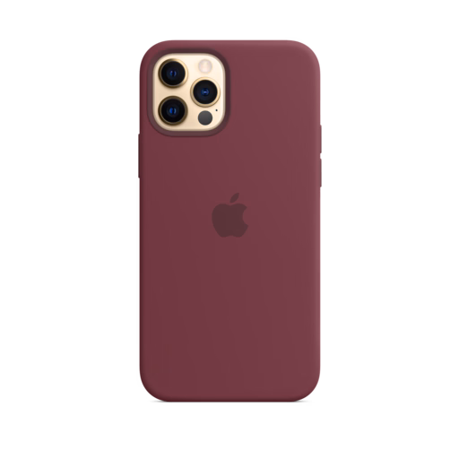 iPhone 12 & 12 Pro Silicone Case with MagSafe — Plum