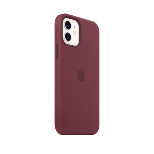 iPhone 12 & 12 Pro Silicone Case with MagSafe — Plum