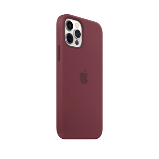 iPhone 12 & 12 Pro Silicone Case with MagSafe — Plum