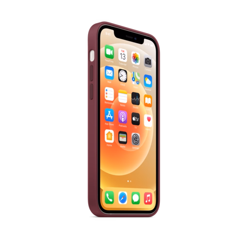 iPhone 12 & 12 Pro Silicone Case with MagSafe — Plum