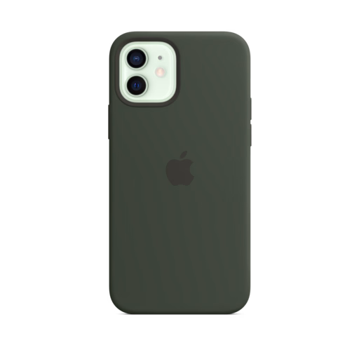iPhone 12 & 12 Pro Silicone Case with MagSafe — Cypress Green