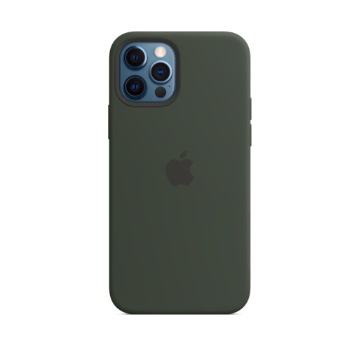 iPhone 12 & 12 Pro Silicone Case with MagSafe — Cypress Green