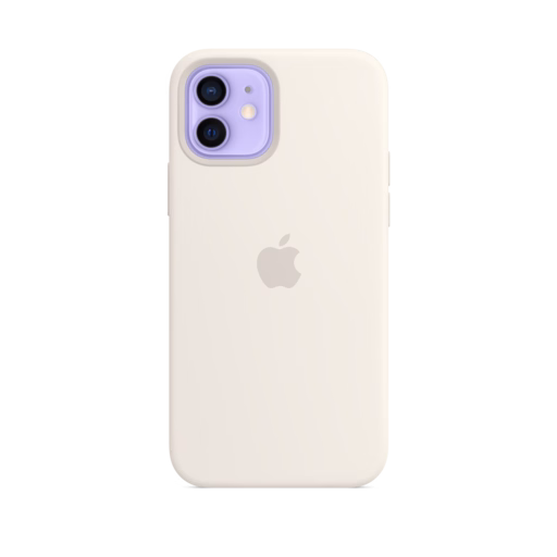 iPhone 12 & 12 Pro Silicone Case with MagSafe — White