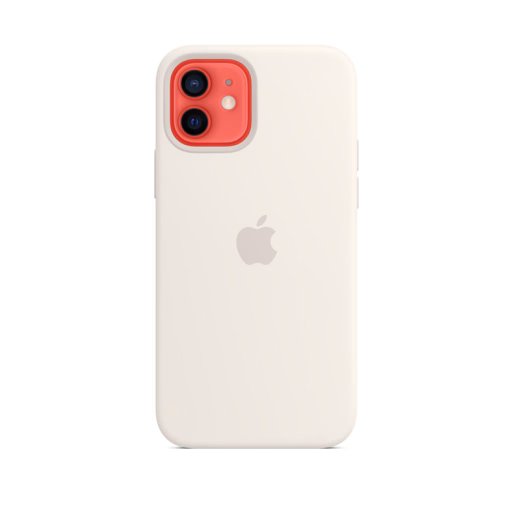 iPhone 12 & 12 Pro Silicone Case with MagSafe — White