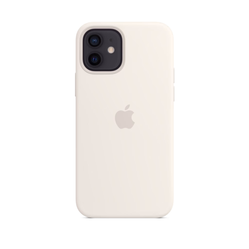 iPhone 12 & 12 Pro Silicone Case with MagSafe — White