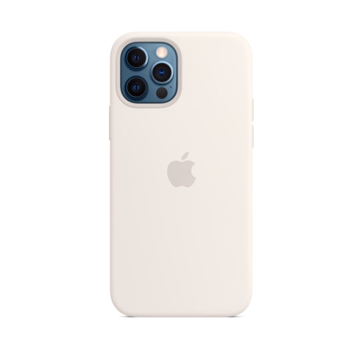 iPhone 12 & 12 Pro Silicone Case with MagSafe — White