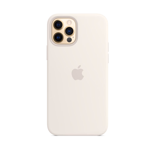 iPhone 12 & 12 Pro Silicone Case with MagSafe — White