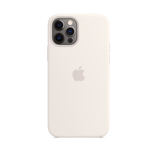 iPhone 12 & 12 Pro Silicone Case with MagSafe — White