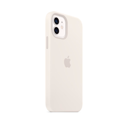 iPhone 12 & 12 Pro Silicone Case with MagSafe — White
