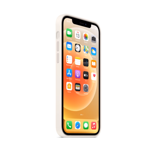 iPhone 12 & 12 Pro Silicone Case with MagSafe — White