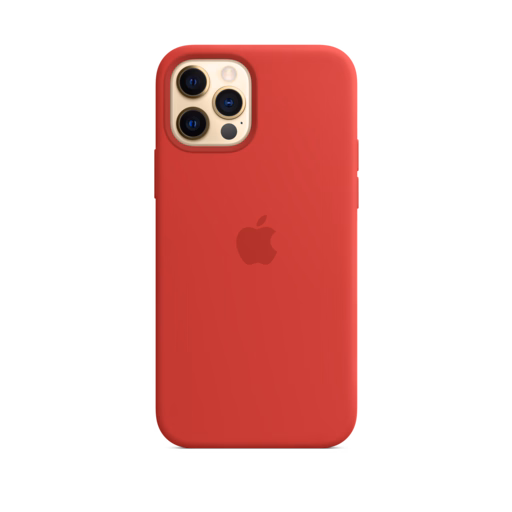 iPhone 12 & 12 Pro Silicone Case with MagSafe — (PRODUCT)RED