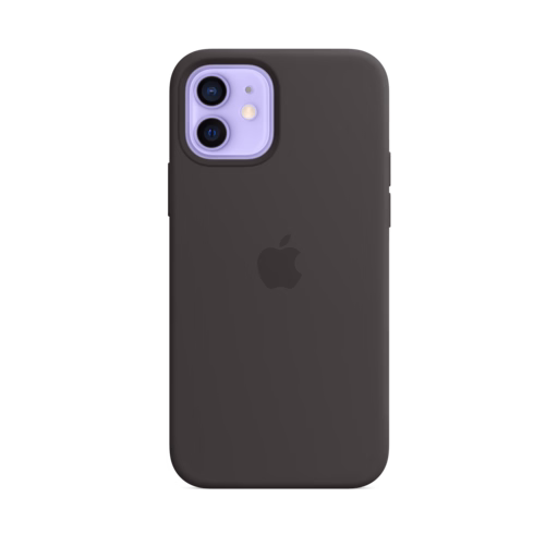 iPhone 12 & 12 Pro Silicone Case with MagSafe — Black
