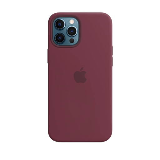 iPhone 12 Pro Max Silicone Case — Plum iPhone 12 Pro Max Silicone Case — Plum