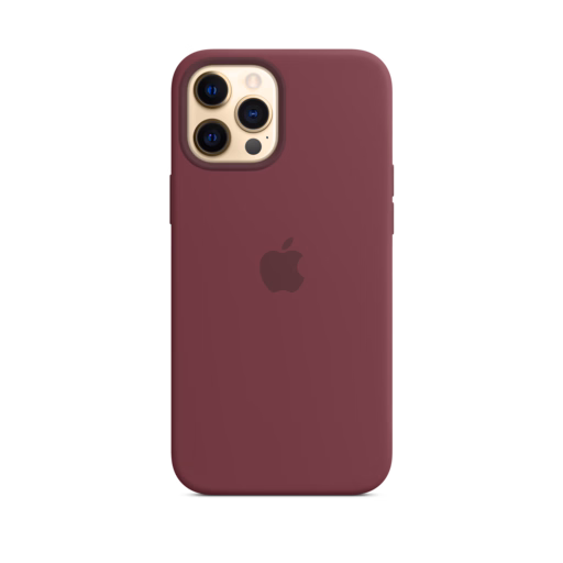 iPhone 12 Pro Max Silicone Case with MagSafe — Plum