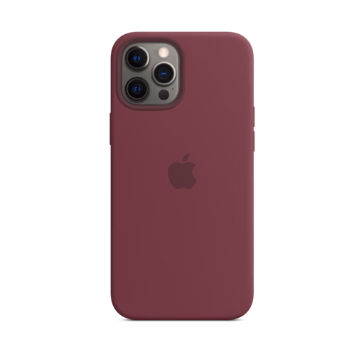 iPhone 12 Pro Max Silicone Case with MagSafe — Plum