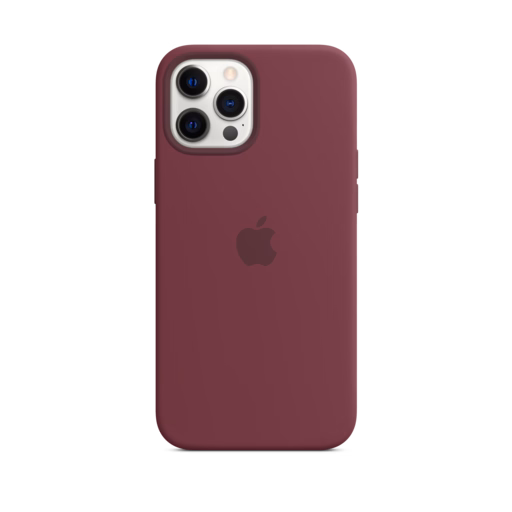 iPhone 12 Pro Max Silicone Case with MagSafe — Plum