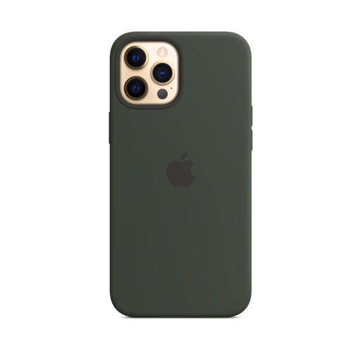 iPhone 12 Pro Max Silicone Case with MagSafe — Cypress Green