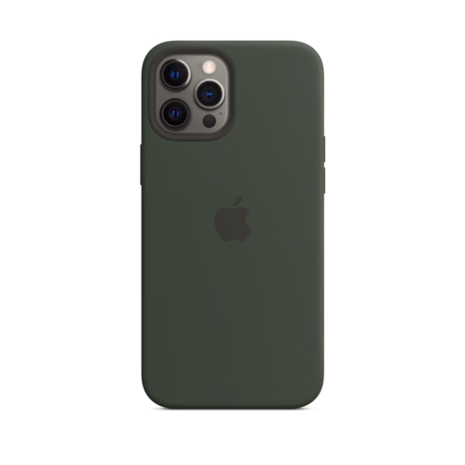 iPhone 12 Pro Max Silicone Case with MagSafe — Cypress Green