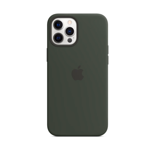 iPhone 12 Pro Max Silicone Case with MagSafe — Cypress Green
