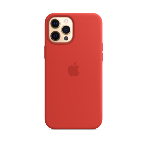 iPhone 12 Pro Max Silicone Case with MagSafe — (PRODUCT)RED