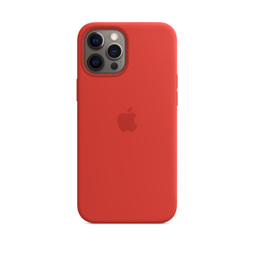iPhone 12 Pro Max Silicone Case with MagSafe — (PRODUCT)RED
