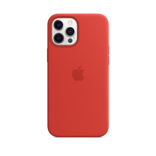 iPhone 12 Pro Max Silicone Case with MagSafe — (PRODUCT)RED