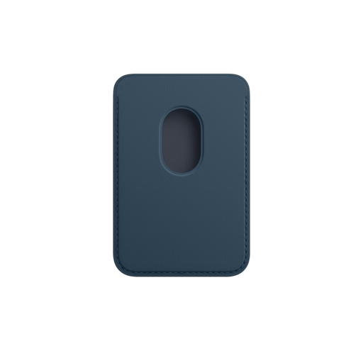 iPhone Leather Wallet with MagSafe — Baltic Blue