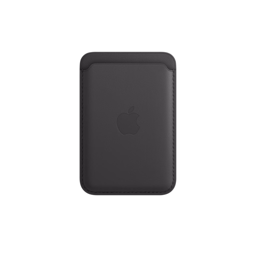 MagSafe iPhone Leather Wallet — Black