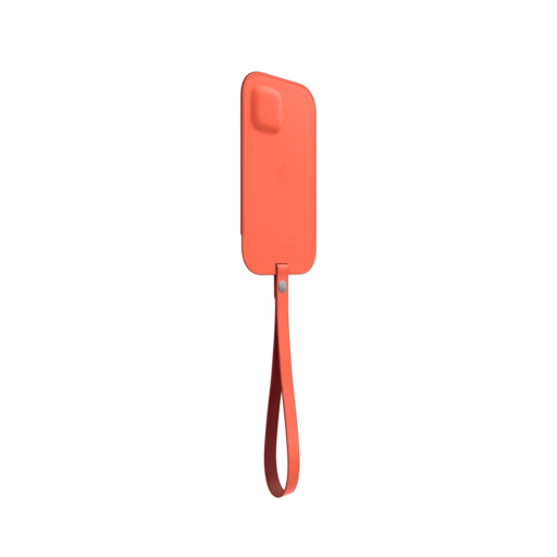 iPhone 12 mini Leather Sleeve with MagSafe — Pink Citrus