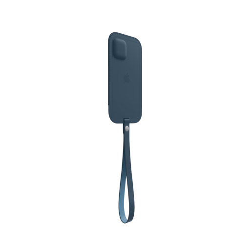 iPhone 12 mini Leather Sleeve with MagSafe — Baltic Blue