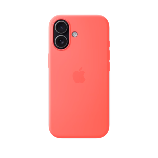 iPhone 17 Silicone Case with MagSafe — Bright Guava