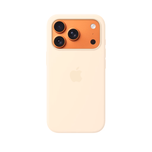 iPhone 17 Pro Silicone Case with MagSafe — Vanilla