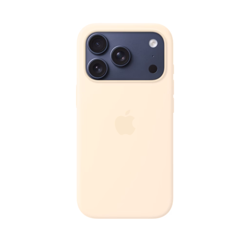 iPhone 17 Pro Silicone Case with MagSafe — Vanilla